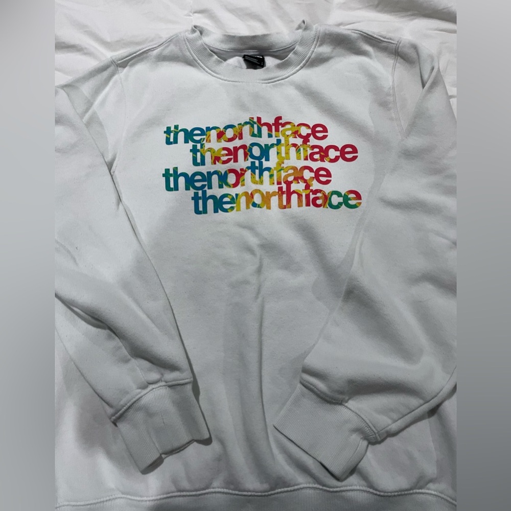 The North Face White Crewneck Sweater